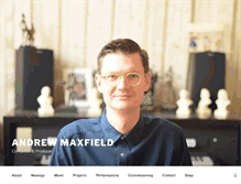 Tablet Screenshot of andrewmaxfield.org